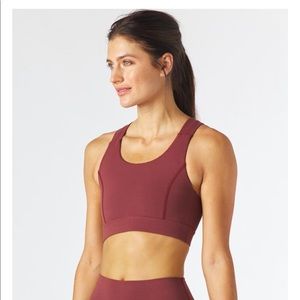 Glyder Full Force bra in Merlot